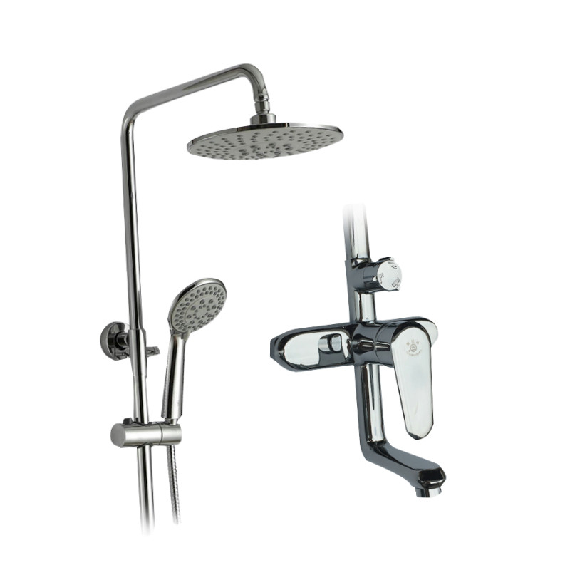 上海外冈卫浴全铜冷热水淋浴器花洒套装沐浴龙头普通花洒套装