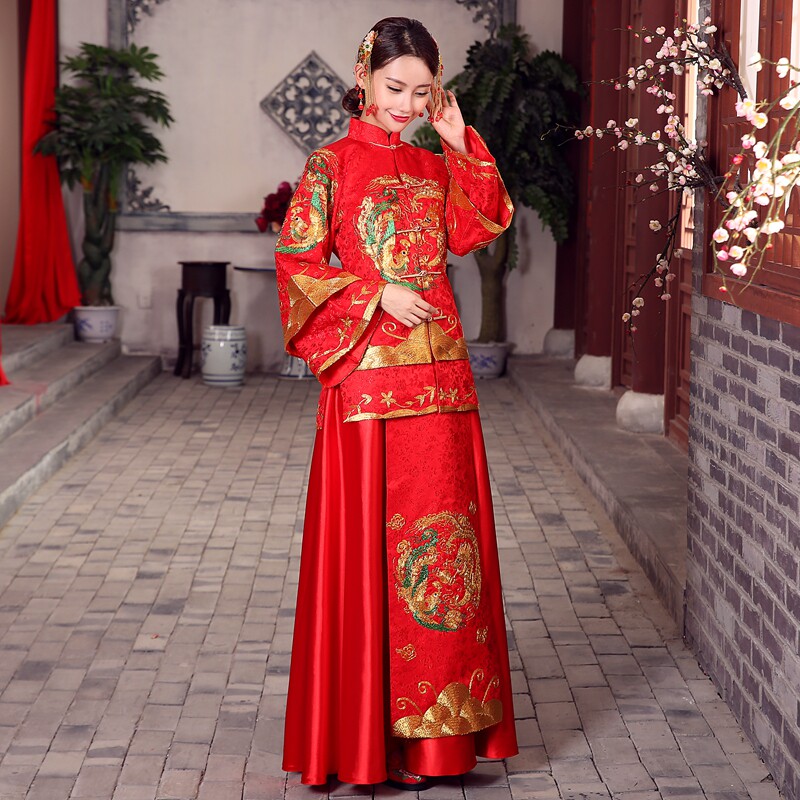 懿沉香中式嫁衣 新娘结婚服装 古装新娘优雅秀禾服