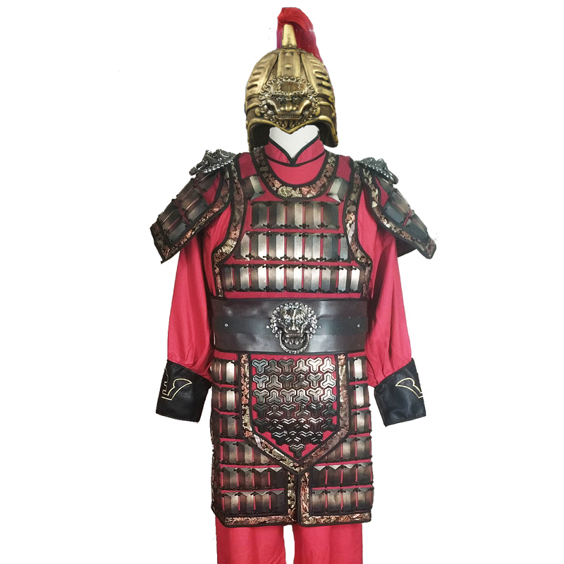 服装古装盔甲古代将军士兵小兵小将将士舞台民族服装