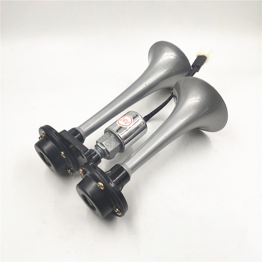 重汽豪沃轻卡统帅悍将气喇叭总成howo气喇叭带电磁阀总成双杆喇叭