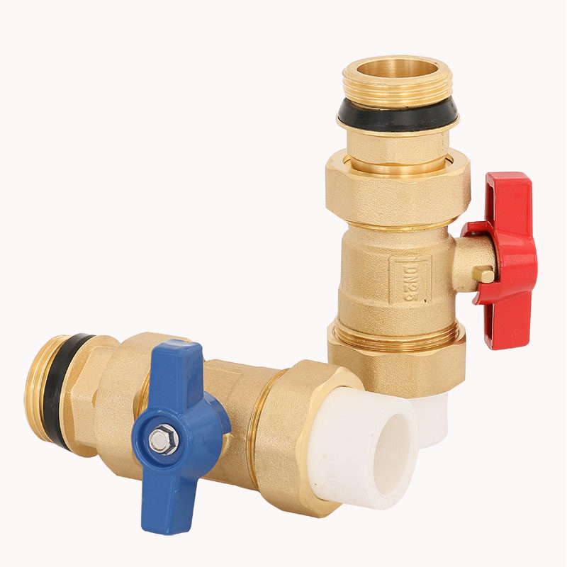球阀地暖阀门直式ppr25过滤1寸内外多功能全铜地暖阀门