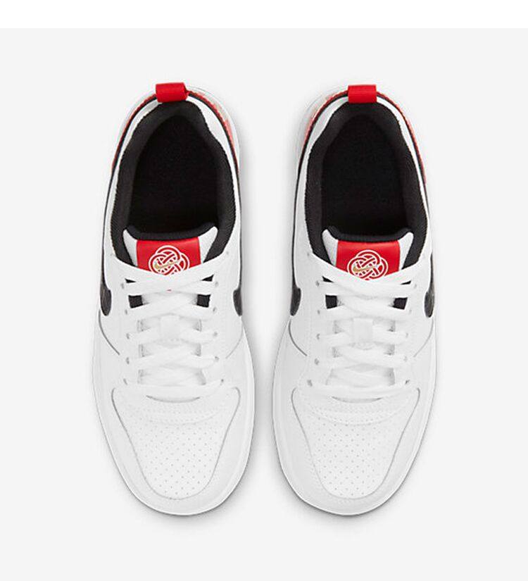 nikecourtborough女子新年芝加哥白红运动休闲板鞋dd8495-106运动休闲