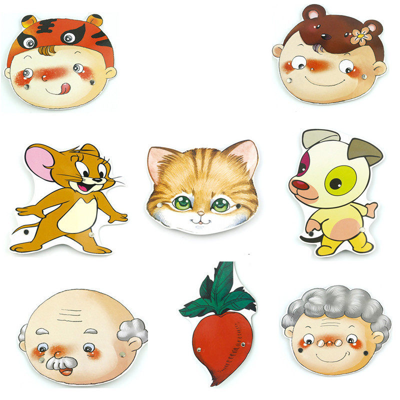 拔萝卜故事表演动物头饰小猫狗兔老鼠老爷爷奶奶头饰