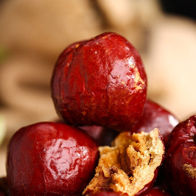 鸿早情香酥红枣无核空心酥脆枣干特产网红小零食即食脆冬枣248克