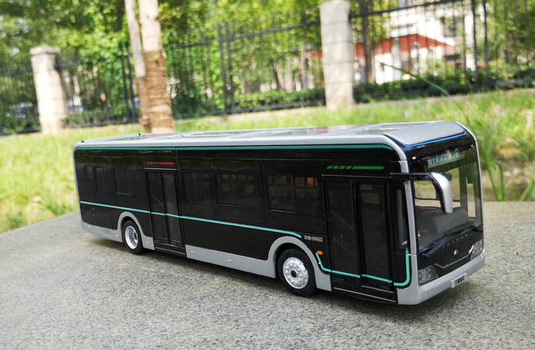 模型原厂宇通客车u12黑金刚电动公交巴士合金车模