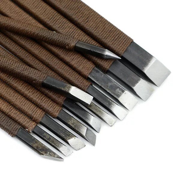 篆刻刻刀唐氏锰钢刻章刀工具12种石刻刀各种规格雕刻刀