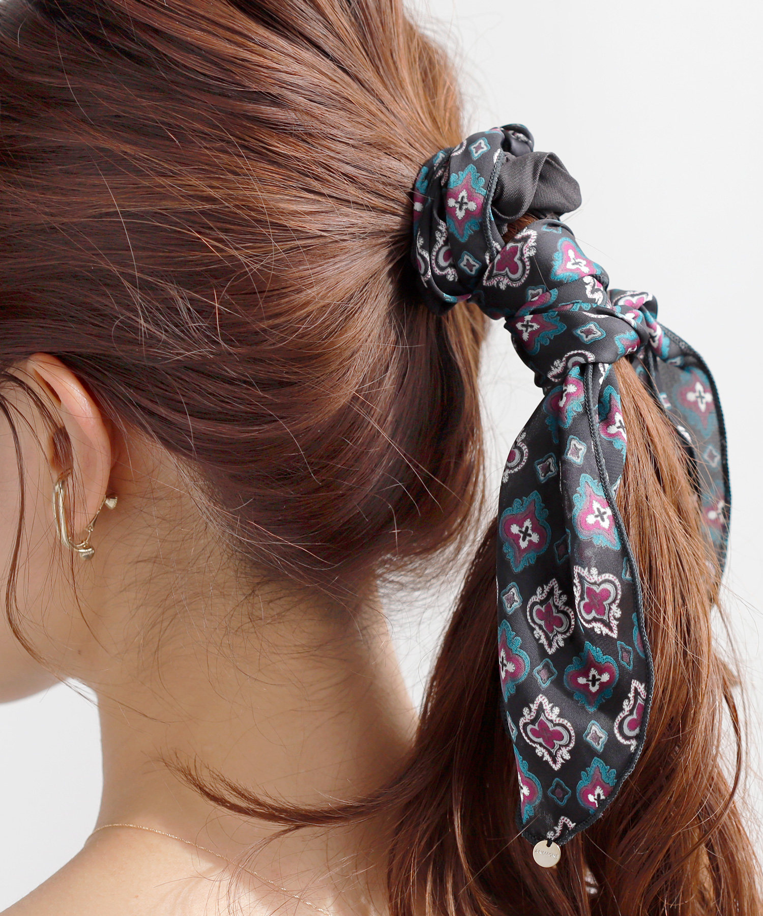 包拼邮anemone日本代购复古印花发饰头饰头绳发绳发发饰