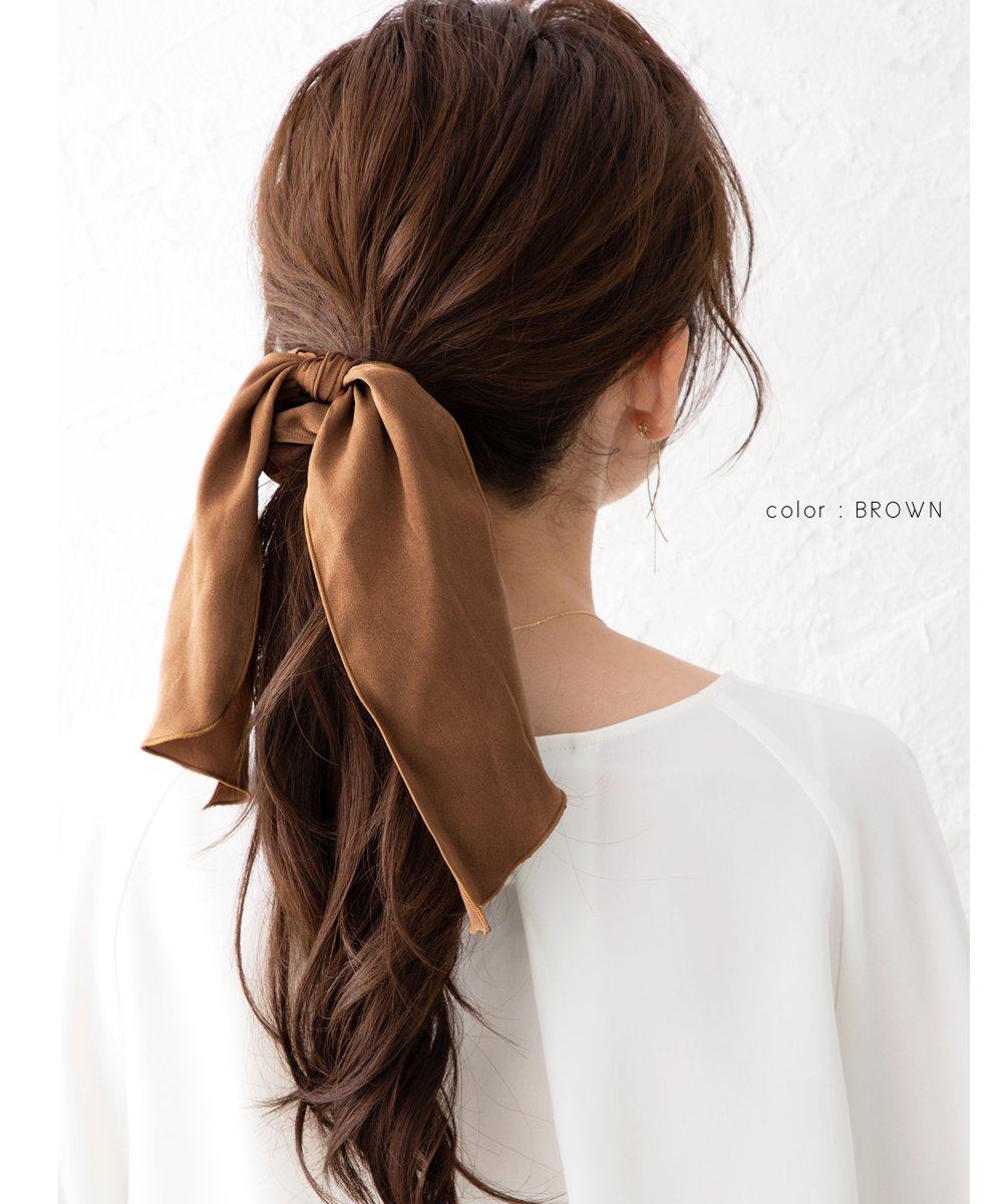 包拼邮日本代购creamdot法式发带缎面飘带大肠发饰
