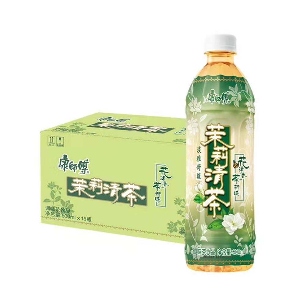 康师傅茉莉清茶柚茶500ml15瓶整箱清甜蜜柚蜂蜜茶饮料