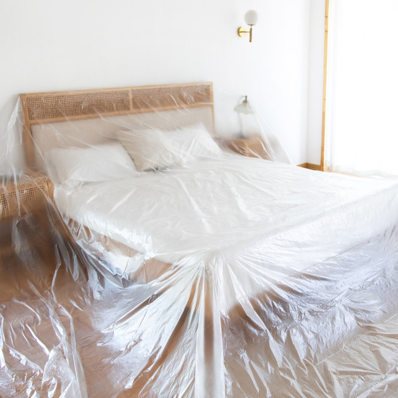 装修沙发防尘布装修家具保护膜一次性塑料膜家用床头万能盖巾