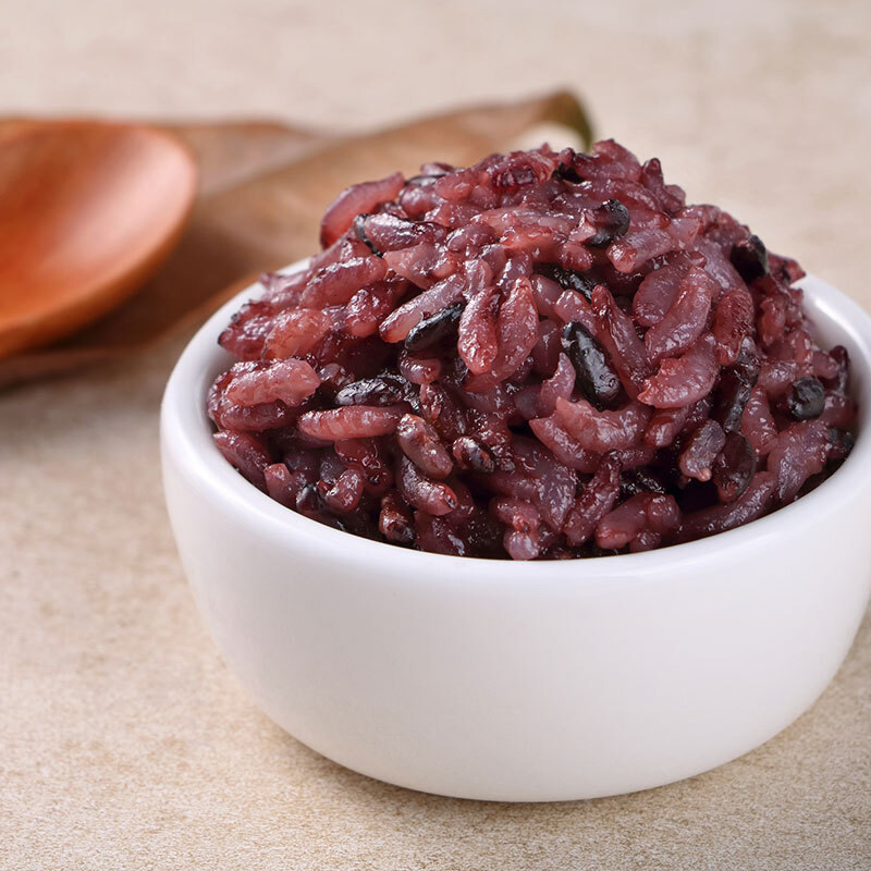 得利黑米500g紫米农家大米香米糙米商用批发黑米