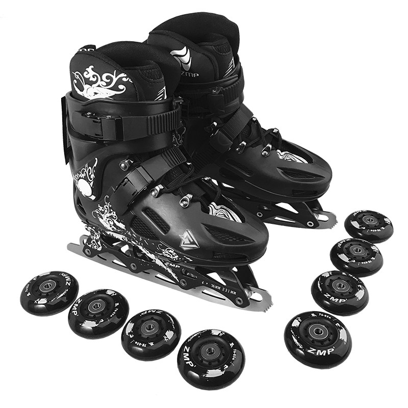 hk花样冰球冰刀成人速滑刷街男女花式平花冰刀鞋