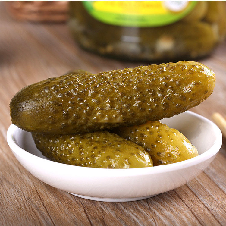 德国冠利俄式酸青瓜酱菜俄罗斯正宗腌制汉堡酸黄瓜即食罐头155kg