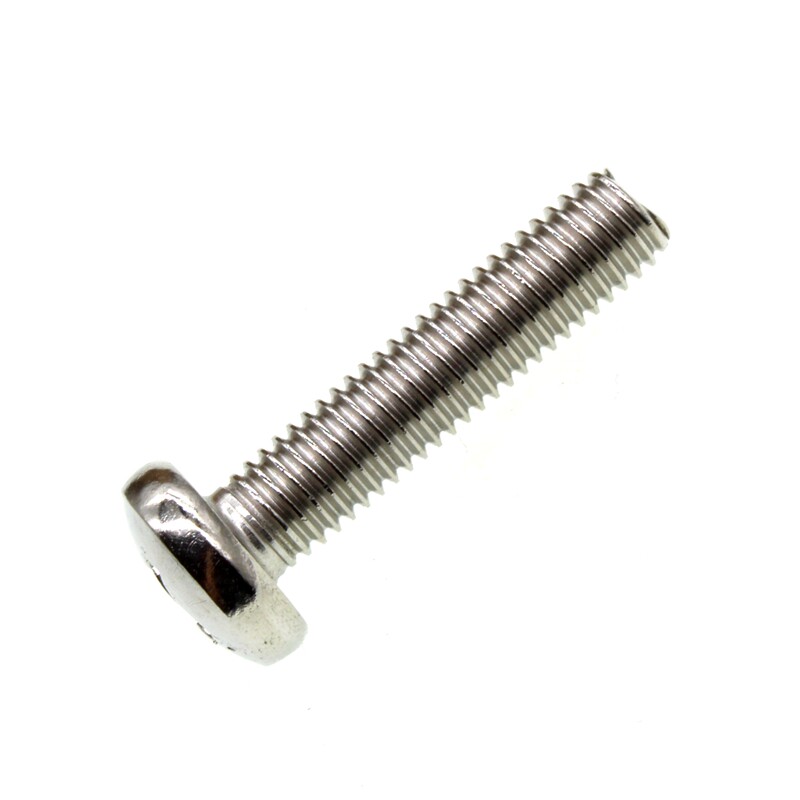 m4 304 316不锈钢圆头十字螺丝盘头十字机牙小螺钉国标半圆头螺栓