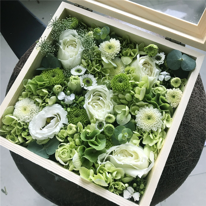 鲜花礼盒红白粉玫瑰人民币520心形生日惊喜求婚创意礼物北京同城