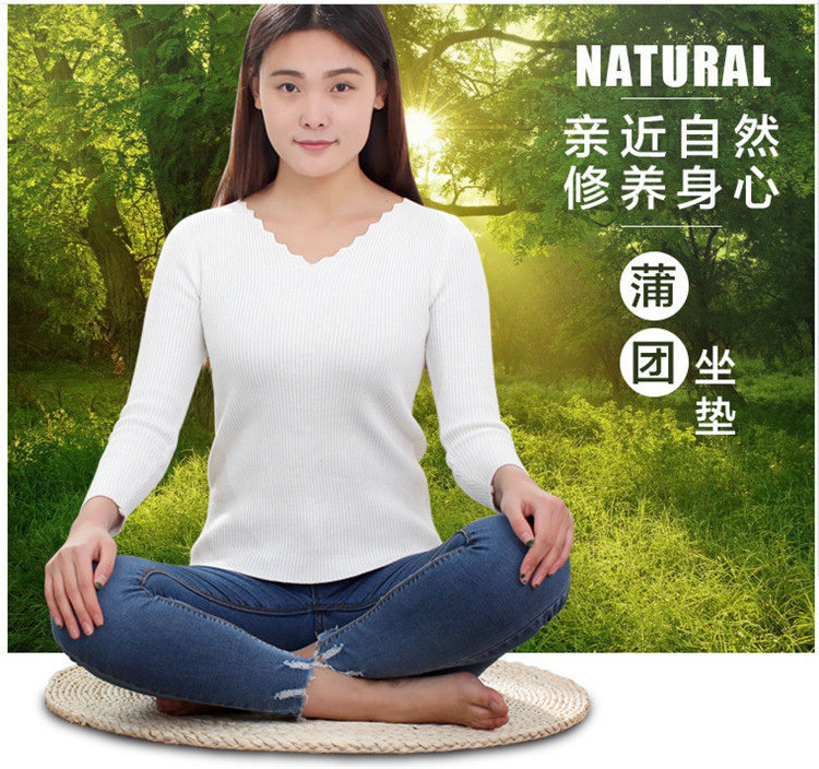 纯手工玉米皮编织草蒲团打坐垫子佛堂茶馆瑜伽垫日式榻榻米拜垫