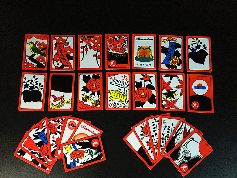 韩国花牌花图浪漫满屋花札花斗桌面游戏玩具扑克棋牌桌游卡牌聚会