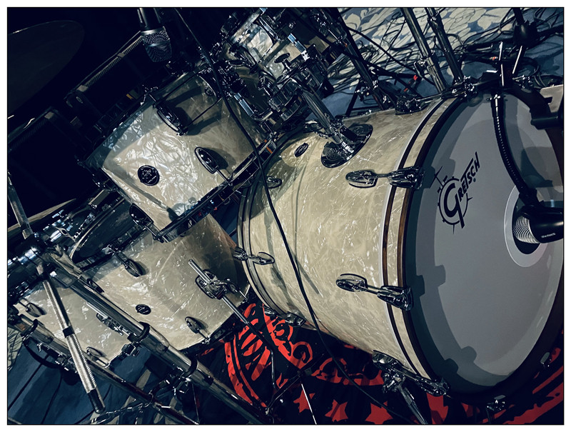 醒狮打击乐台产gretsch格瑞瑞驰名望枫木定制五鼓架子鼓