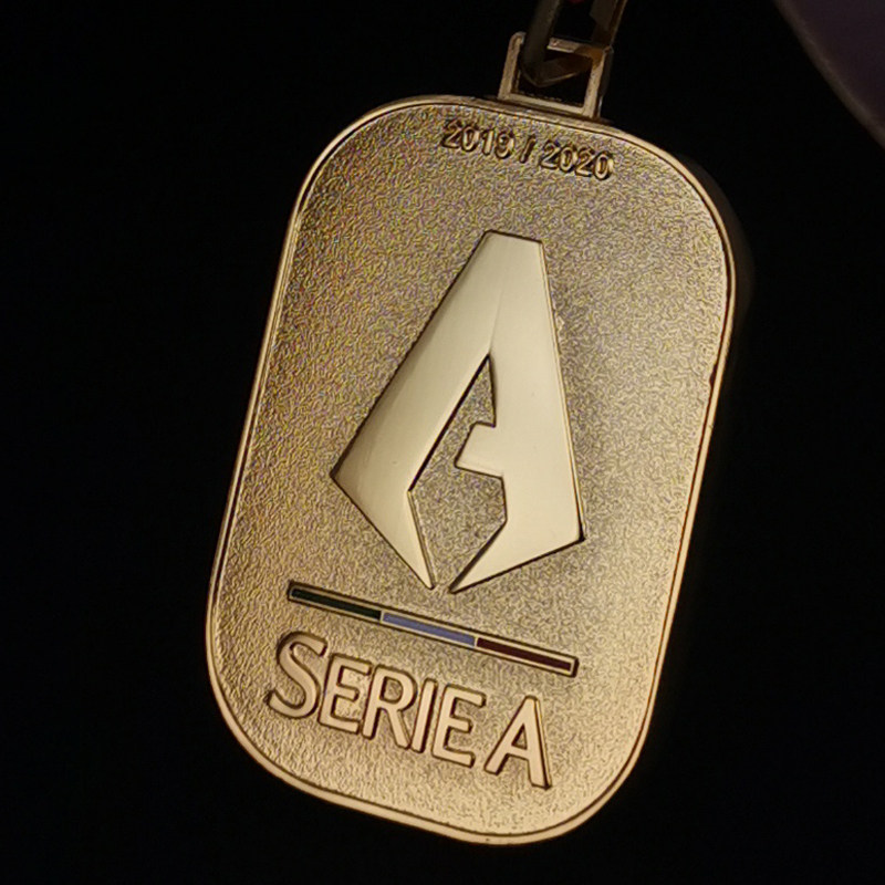 现货201920意甲联赛夺冠奖牌挂牌c罗尤文图斯足球球迷纪念品收藏
