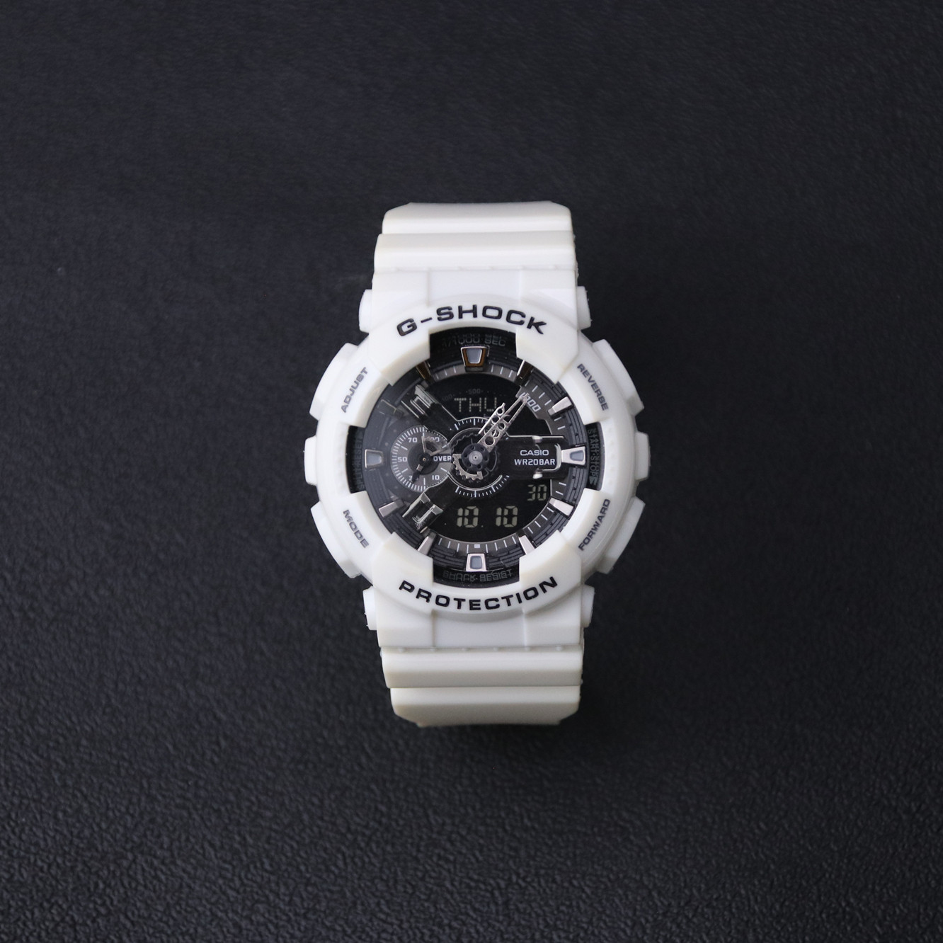 正品卡西欧手表男款g shock新款透明防水运动电子表ga-110cr-7a