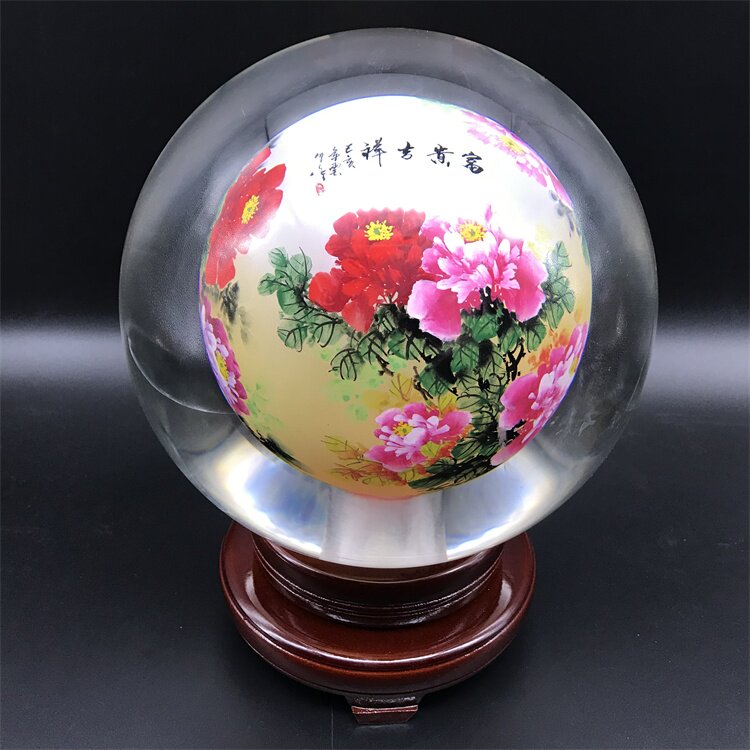 摆件礼品衡水内画特大水晶球特色办公桌开业婚庆内画鼻烟壶