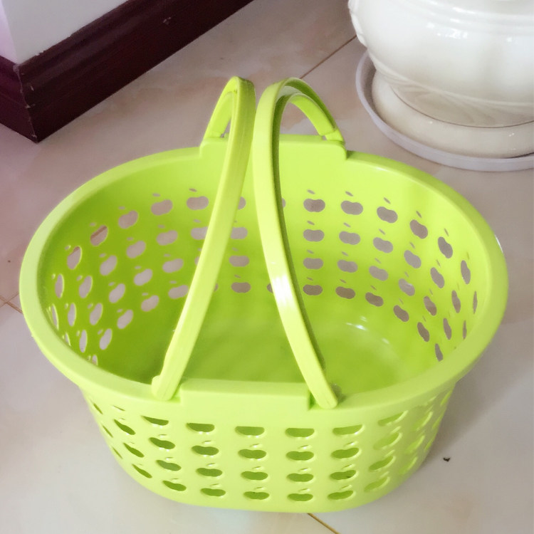 塑料镂空购物洗澡沐浴加厚菜蓝蓝蔬水果提篮其他收纳篮