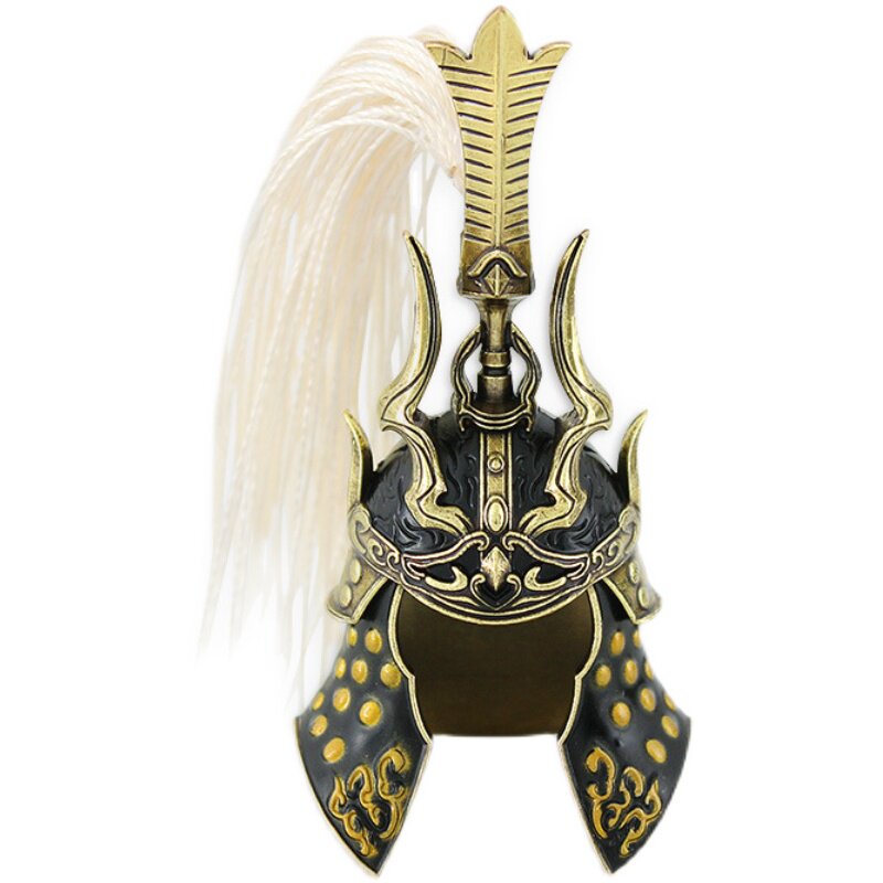 永劫游戏周边凤尾金盔武威侯岳山将军头盔兵人游戏实物周边