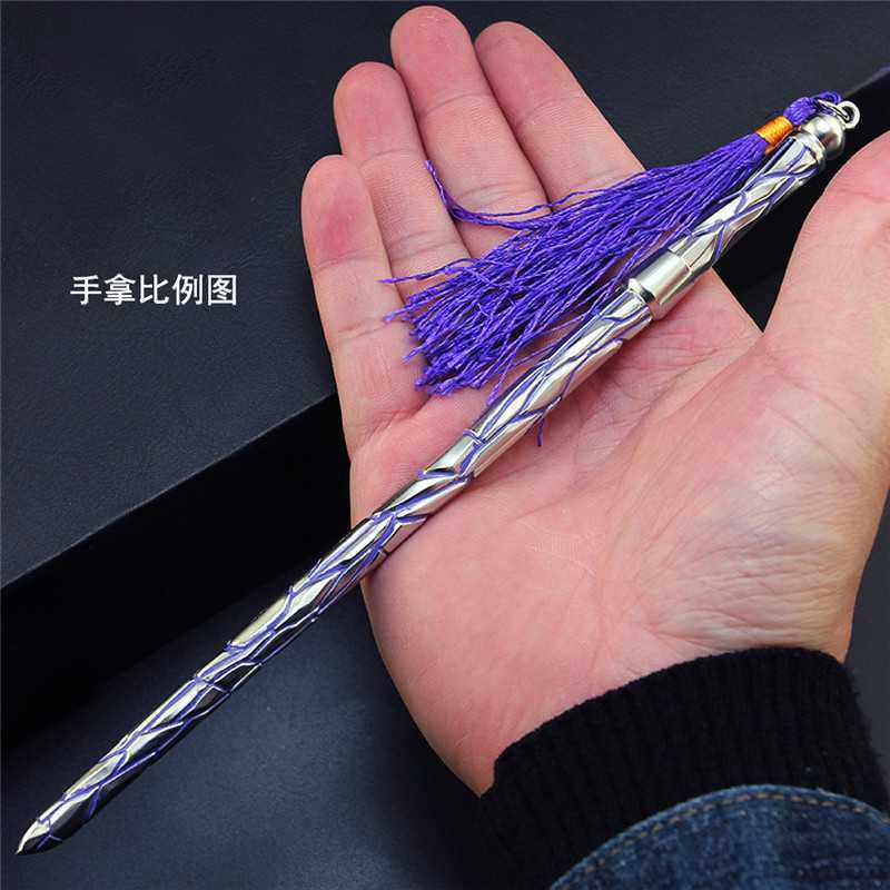 阎魔新款动漫周边刺客六七玩具神杖厘米金属武器游戏实物周边