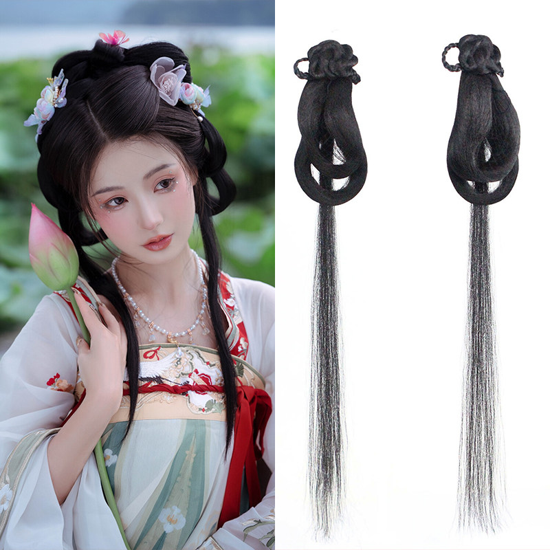 发包古装汉服日常可爱双耳束发发丝宋制明古风发包