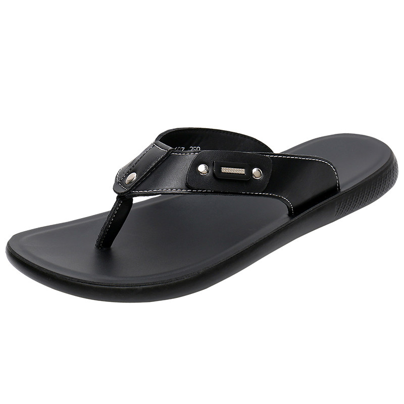 越南字拖沙滩休闲潮流夏季皮凉男士拖鞋款人人字拖