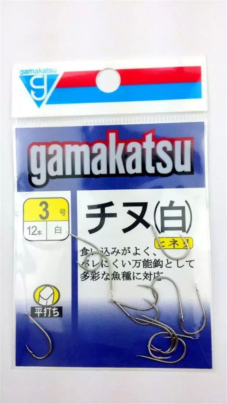 日本 正品 gamakatsu 伽玛卡兹 千又(白/金) 有倒刺钓鱼钩渔钩