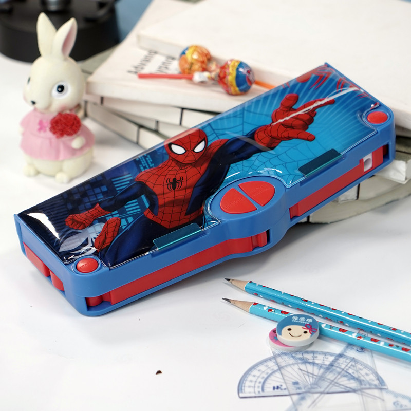 全自动动漫帅气塑胶耐用好看硅胶多功能文具盒小学生文具盒