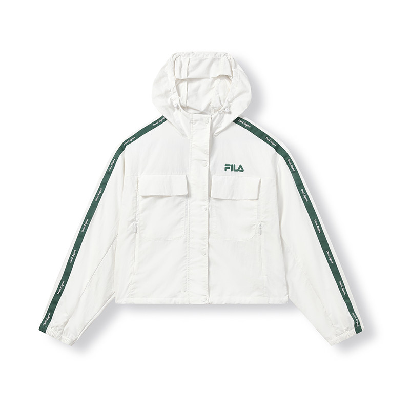 fila斐乐女子网球梭织外套2023新款简约时尚运动茄克