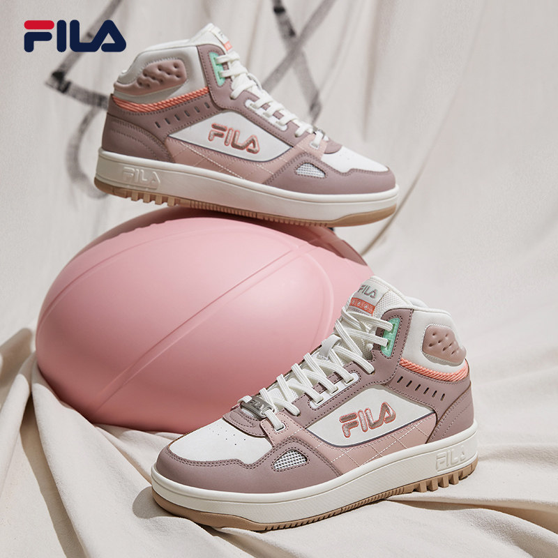 fila斐乐女子网篮球鞋2021秋冬季新款高帮板运动鞋篮球鞋