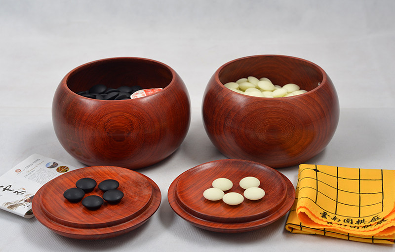 云南围棋棋盘布棋盘送锦套装收藏围棋厂棋罐红木围棋