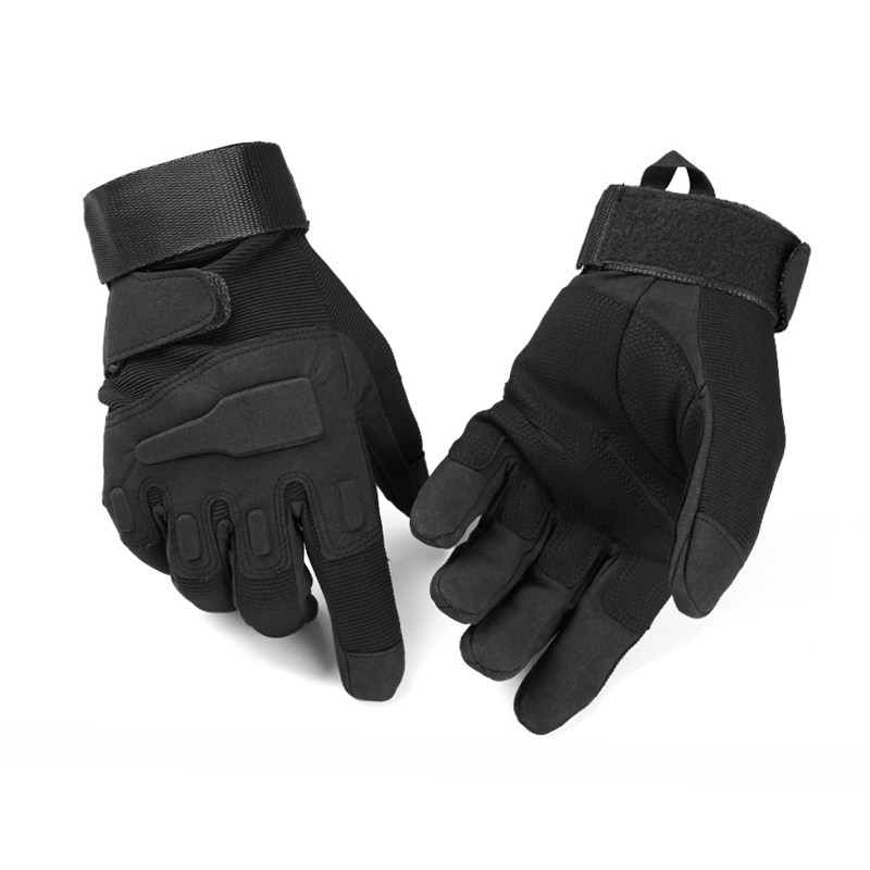 军迷黑鹰战术手套男半指特种兵防割作战格斗手套防滑耐磨全指加绒