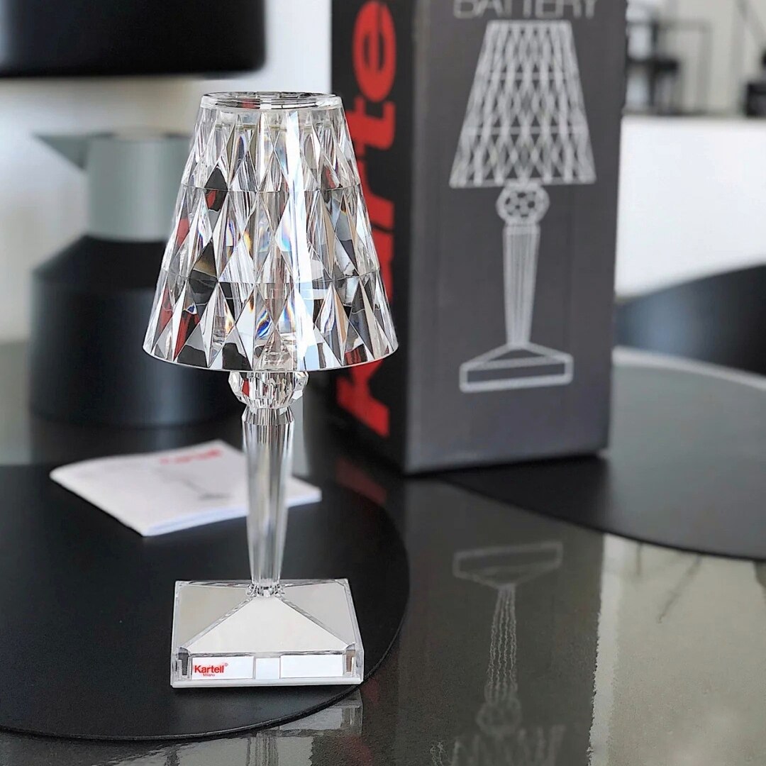 意大利kartell台灯创意卧室床头头灯钻石水晶灯led壁灯
