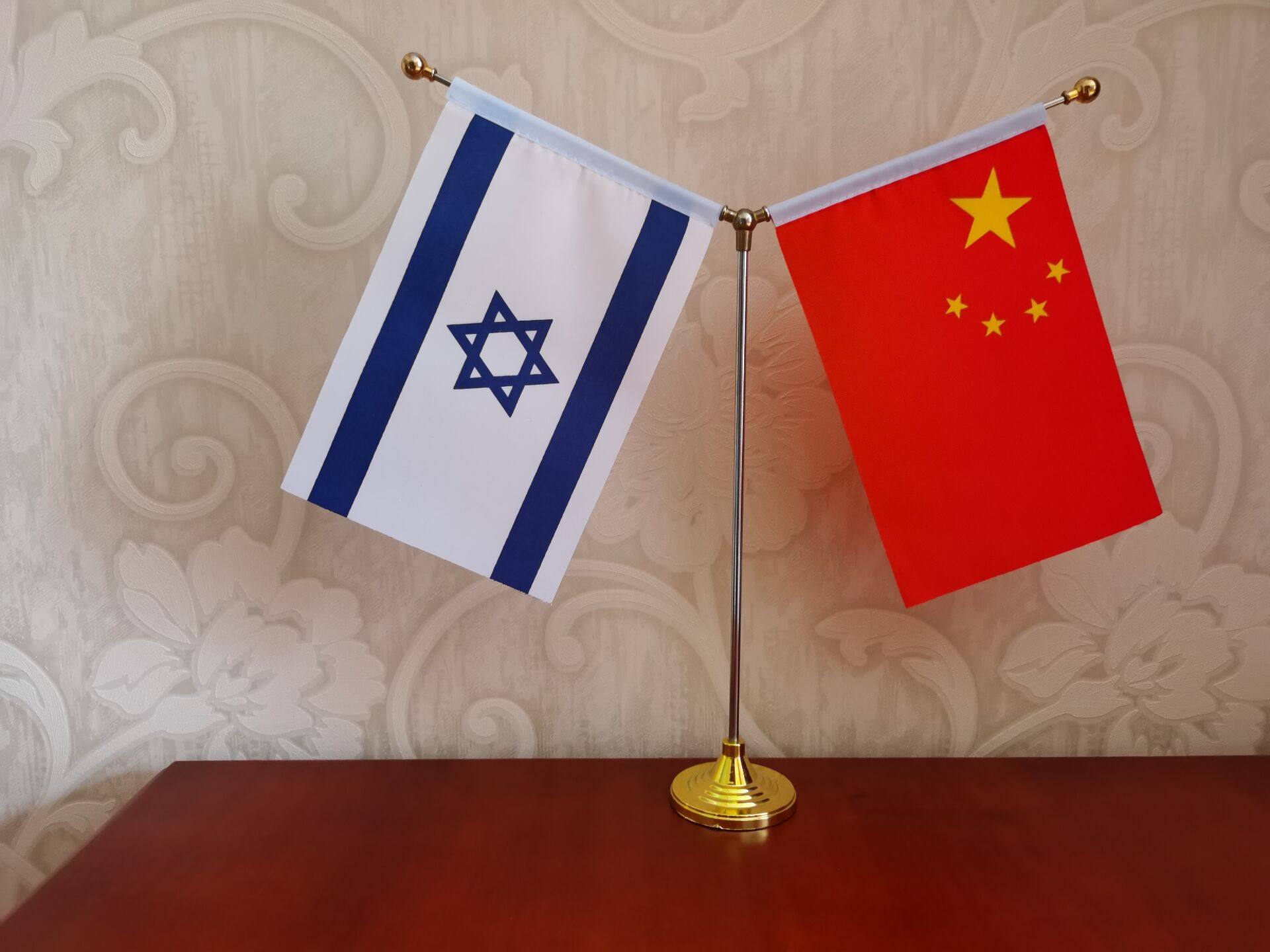 国旗3号4号5号6号以色列串旗办公桌旗手手摇旗帜