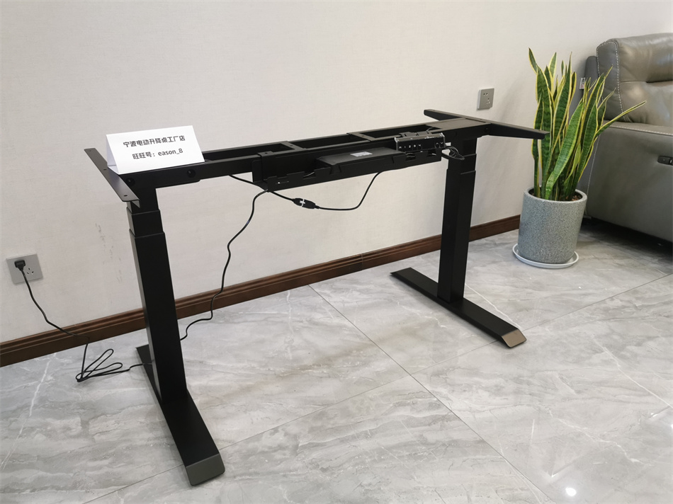 出口美国智能电动皮面升降桌双电机家用办公电竞游戏学习桌a288