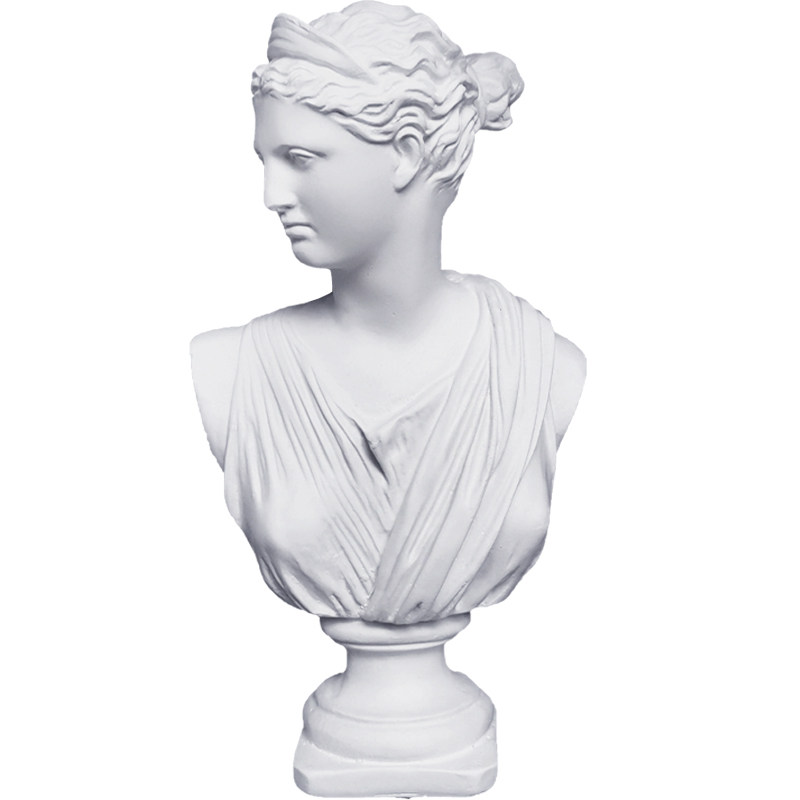 月亮神石膏头像美术素描雕塑婚礼摄影装饰道具石膏像