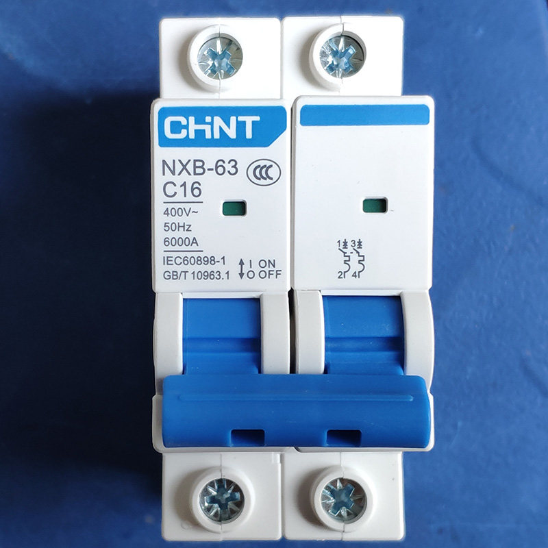 chnt正泰断路器2p16a32a40a63a双进双出两相空气开关