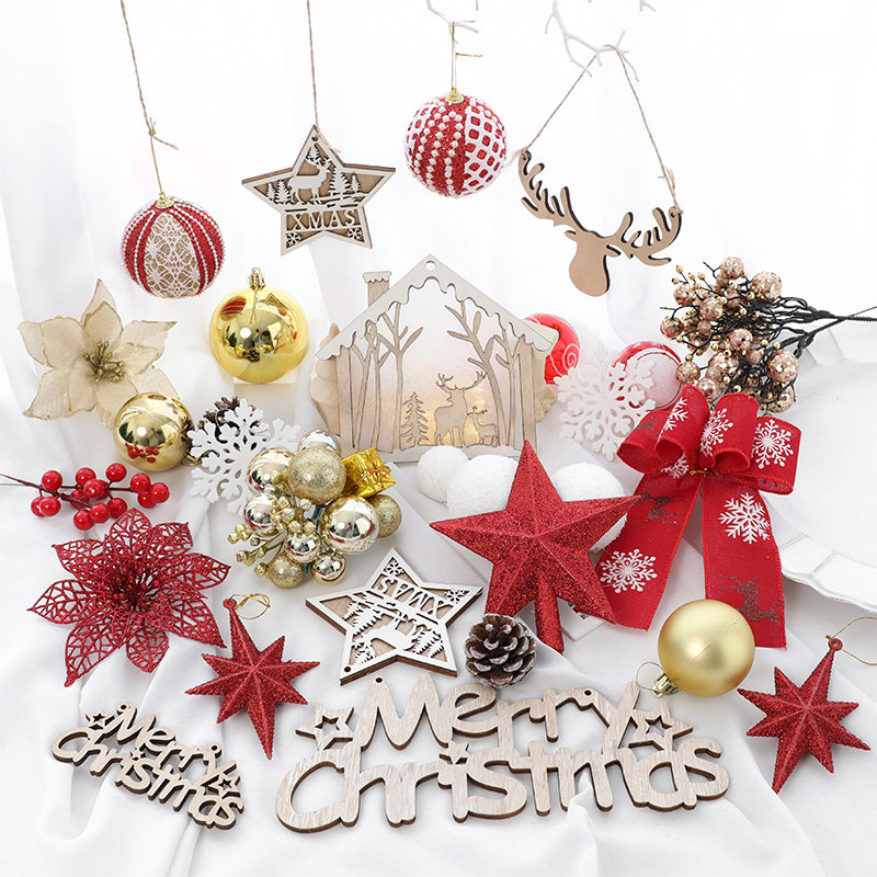 金石缘圣诞节装饰场景布置小型圣诞树装饰品diy配件圣诞装饰品