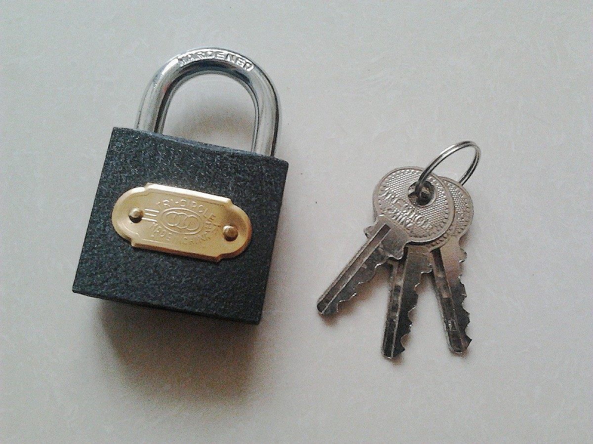 【正品三环】批发 铁挂锁 纯铜锁芯 不通开 箱包 行李箱 橱柜门锁