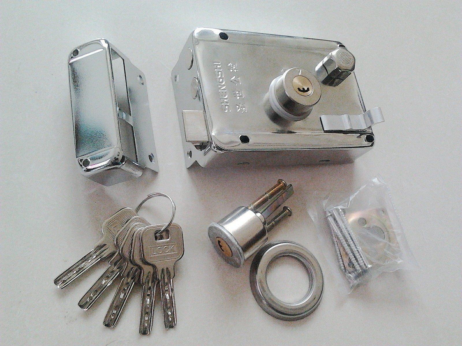 【圣世公检精品】老式 外装门锁 防盗保险门锁 木铁大门锁储藏室