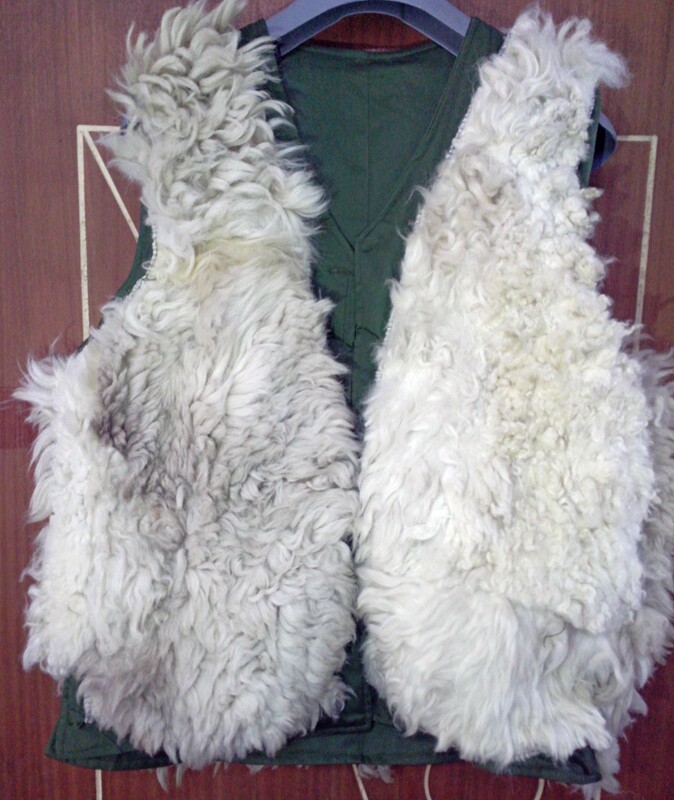 公发库存老货马甲防寒保暖羊皮老式皮毛一体休闲背心