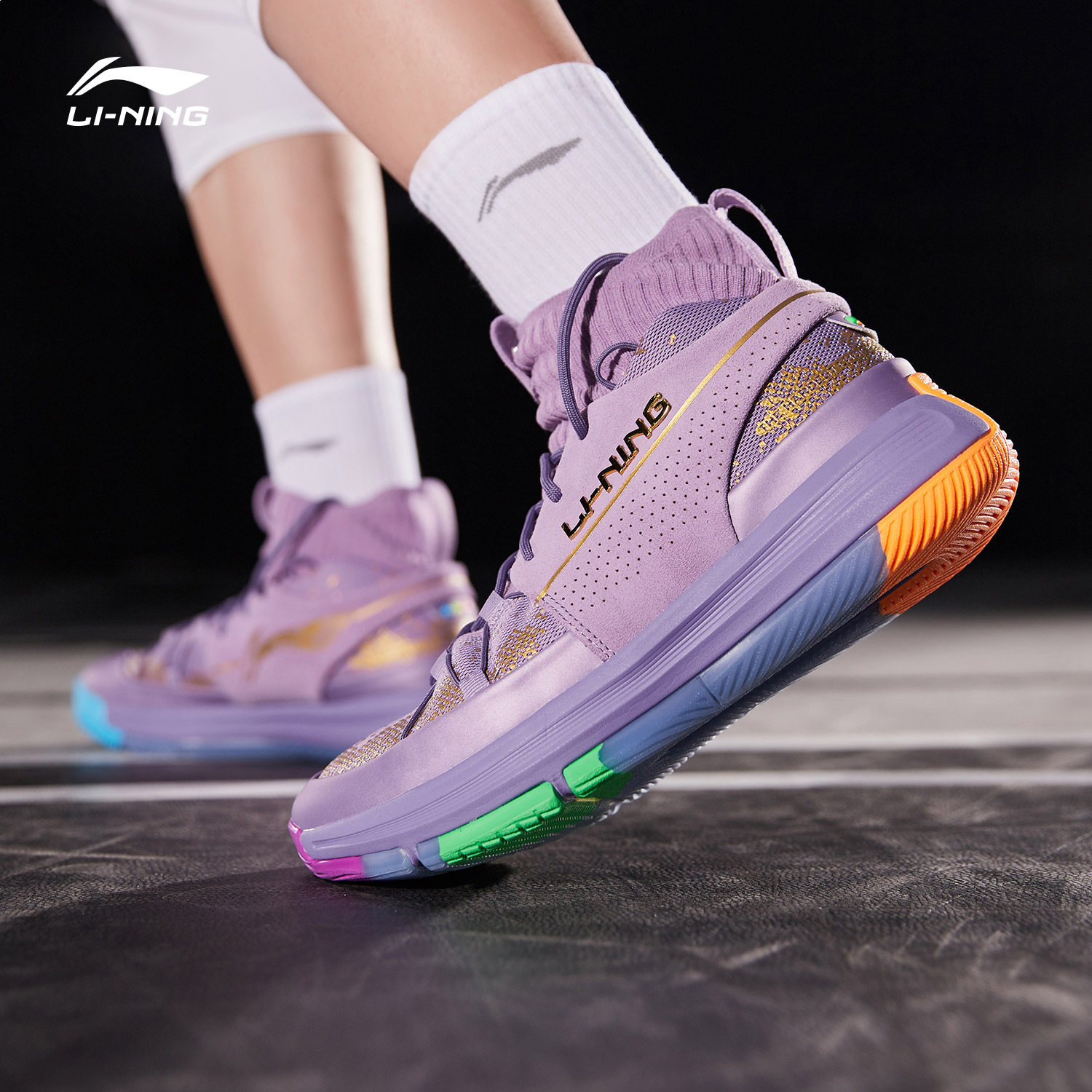 李宁937篮球鞋男2019新款元年龙鳞灭霸回归联名高帮运动鞋abpp035