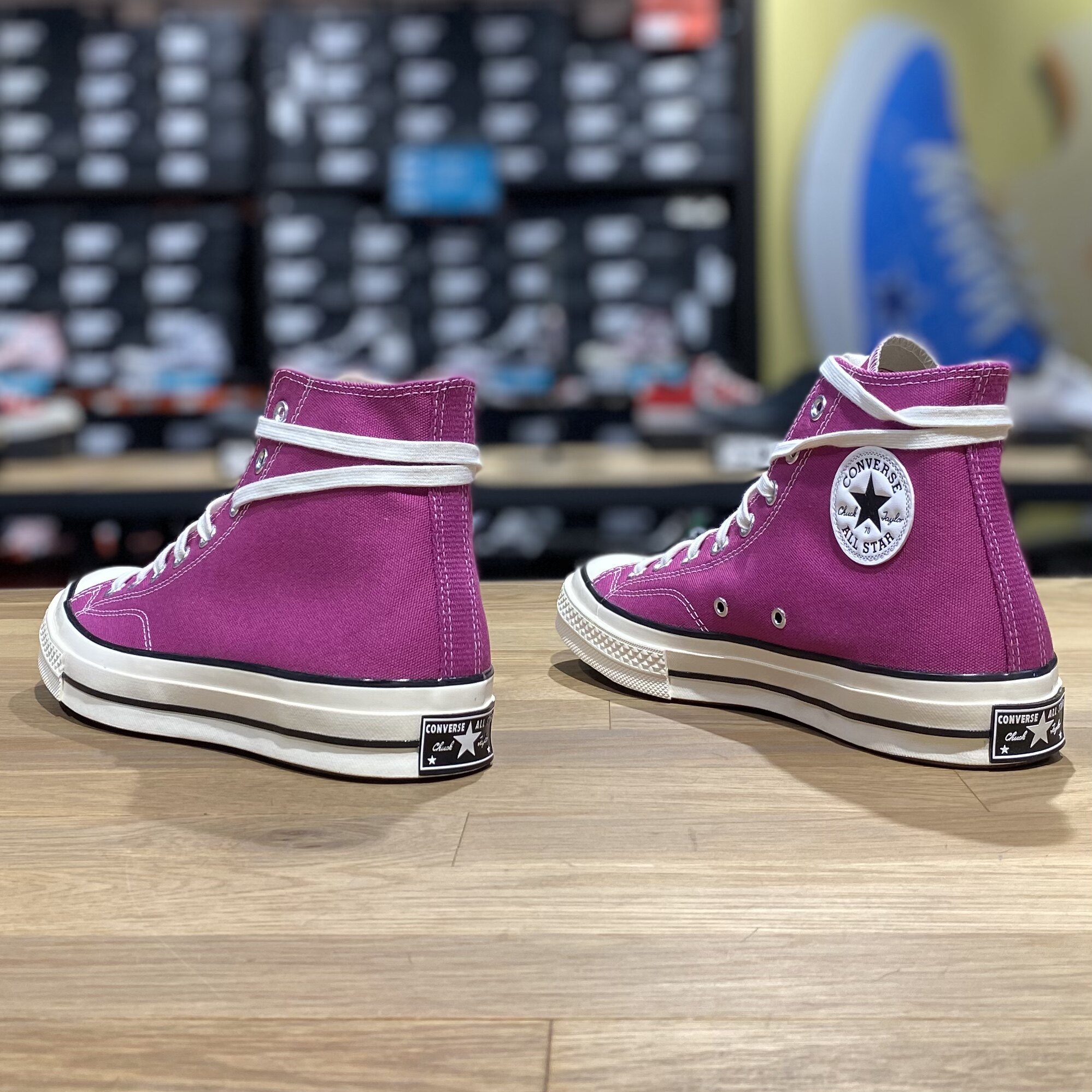 converse匡威三星星标1970s高帮紫红情侣运动休闲板鞋板鞋