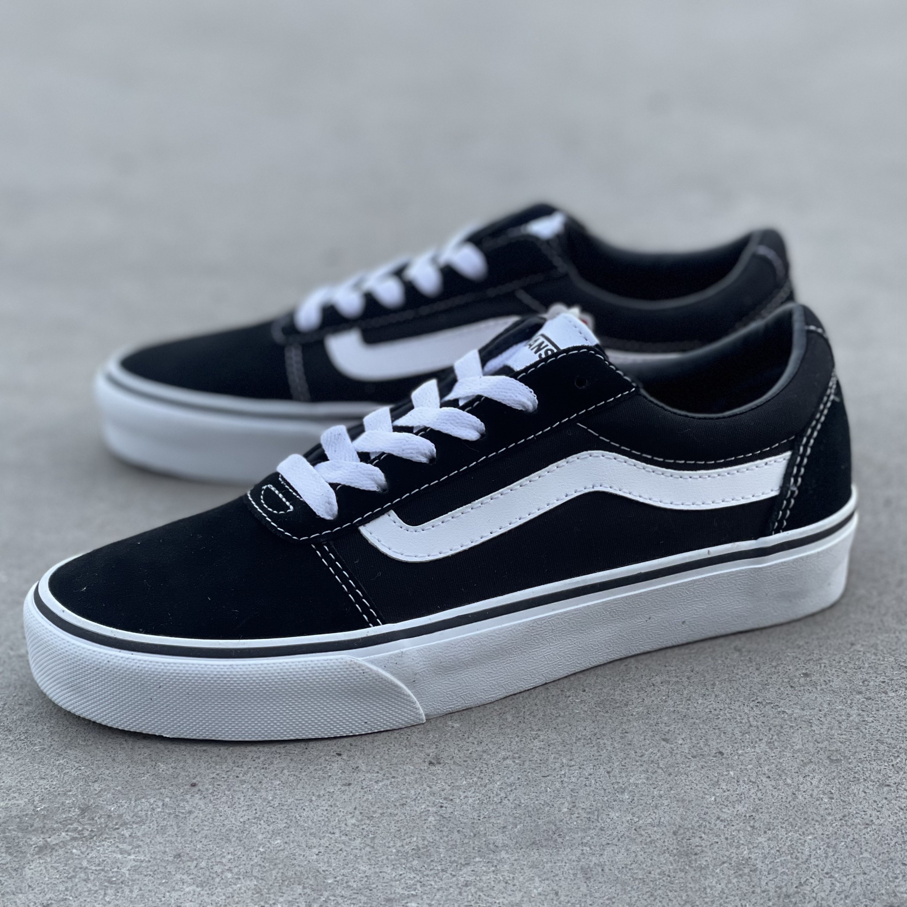 vans经典黑白ward低帮男女情侣帆布休闲板鞋板鞋