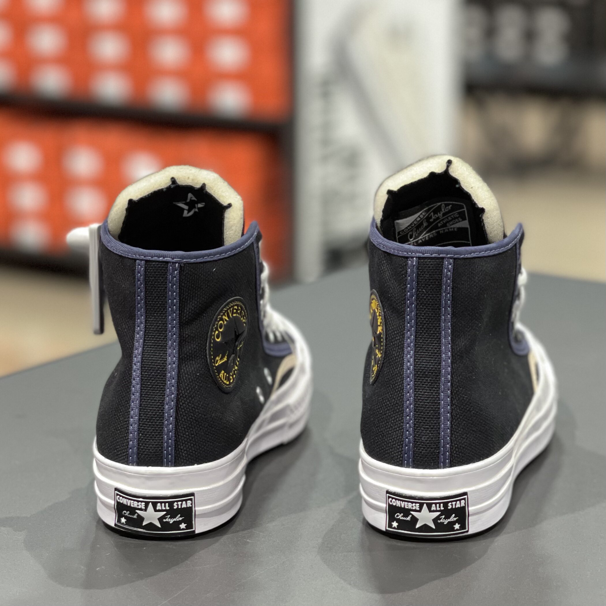 匡威converse70s复古三星星标拼接撞色高帮机能帆布鞋