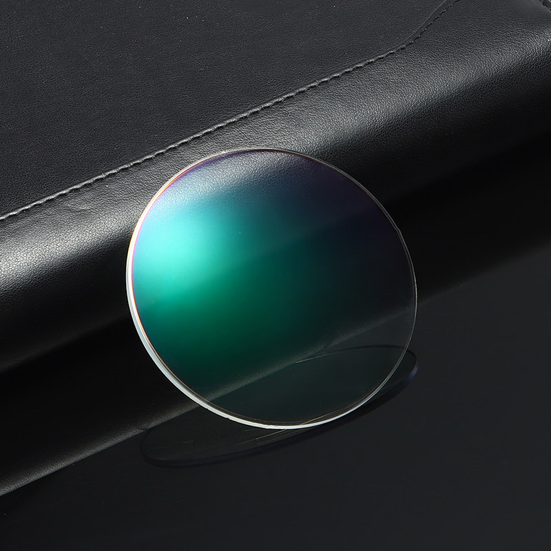 镜片156161167174超薄蓝光球面眼镜绿膜定制眼镜片